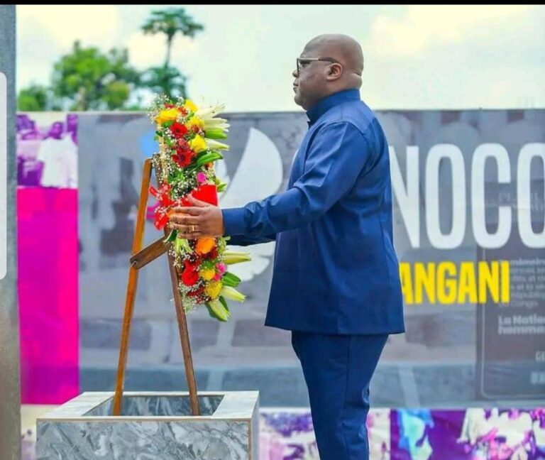 Kisangani : Félix Tshisekedi rend hommage aux victimes du Genocost et remet une enveloppe symbolique d&rsquo;indemnisation