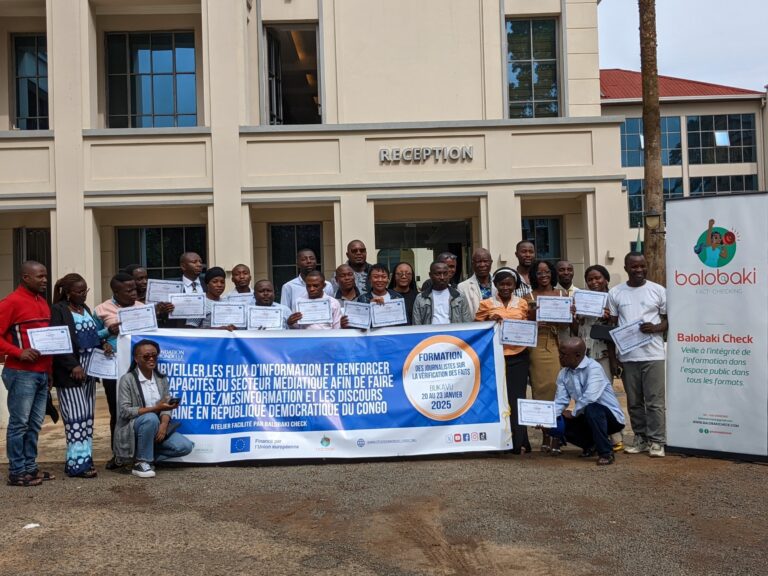 Bukavu : La Fondation Hirondelle clôture avec brio la formation des journalistes sur la lutte contre la désinformation